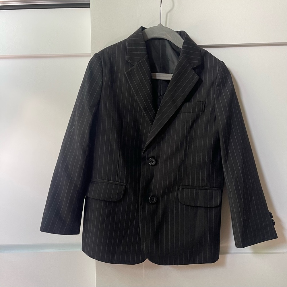 Dockers Black Blazer Classic Notched Lapel size 6 kids